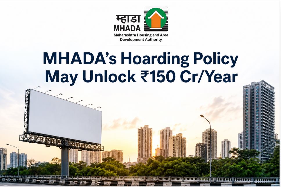 MHADA’s New Hoarding Policy Could Unlock ₹150 Crore Every Year, Here’s Why It Matters for Maharashtra’s Housing Future